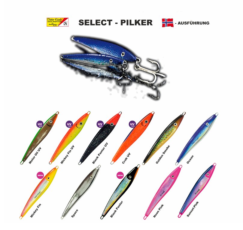 Eisele Select-Pilker Sonderangebot 35g-silver smoke