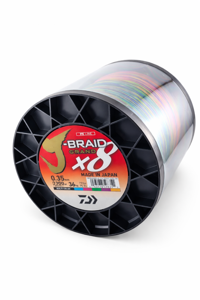 Daiwa J-Braid Grand X8 multicolor 3000m Bulk Spool - 25m