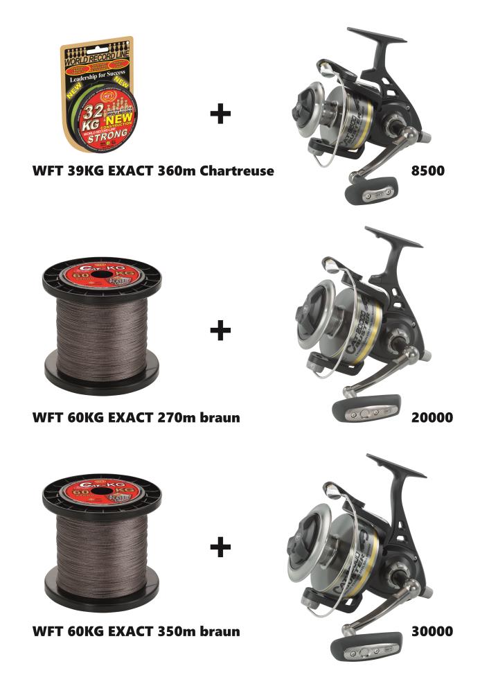 WFT Catbuster Spinning Reel incl. WFT EXACT Schnur