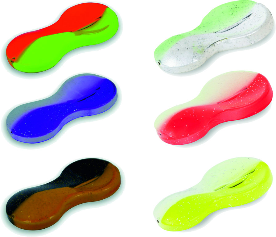 ZEBCO Flatty Teaser Inline - Bleifreier Buttlöffel-Lila/Perl