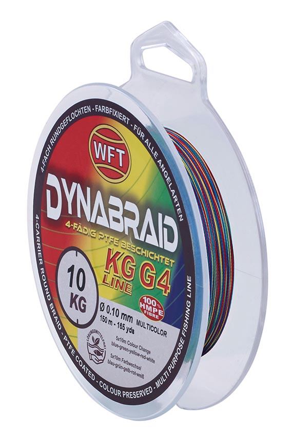 WFT Round Dynabraid G4 Multicolor - 0,10mm - 11kg - 1000m