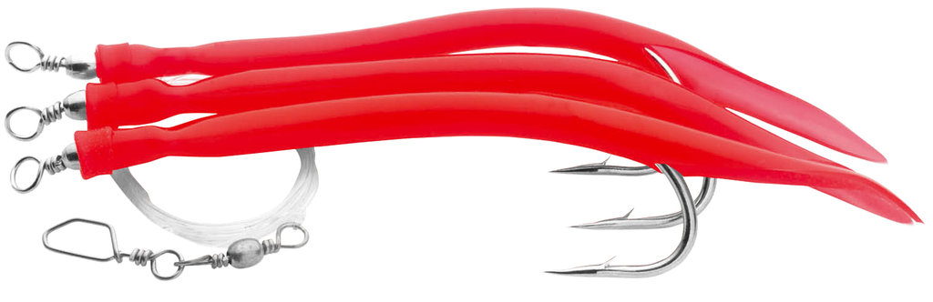 AQUANTIC Gummi Makk Vorfach-4/0Rot