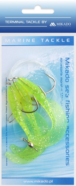 MIKADO Pilk-System mit drei Twistern Chartreuse