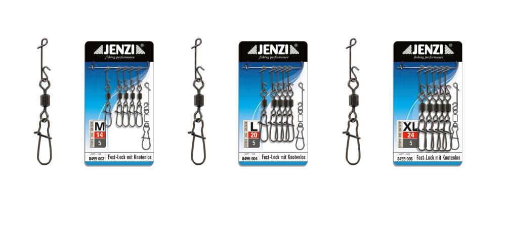 JENZI NO KNOT with Fast-Lock carabiner swivel