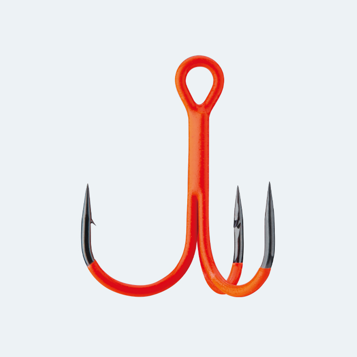 BKK SPEAR-21 UVO Treble Hooks Orange - Size 12
