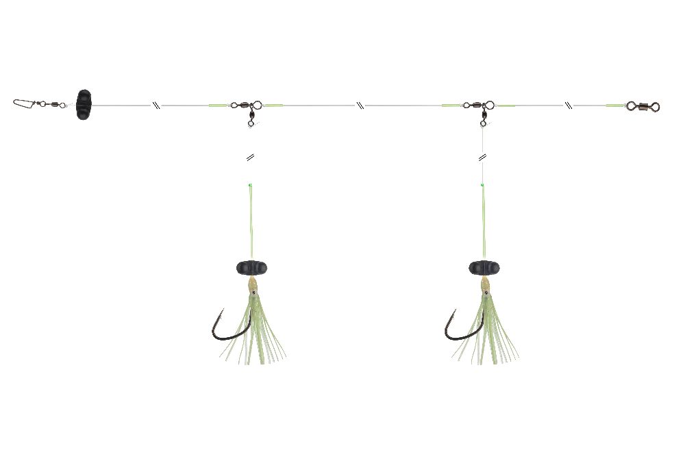 Daiwa Grandwave Catfish rig “Rattlin” with rattles