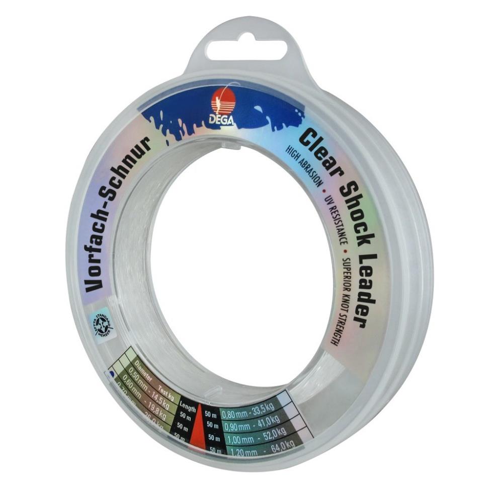 DEGA Saltwater Shockleader 50m - 0,50mm - 14,5kg