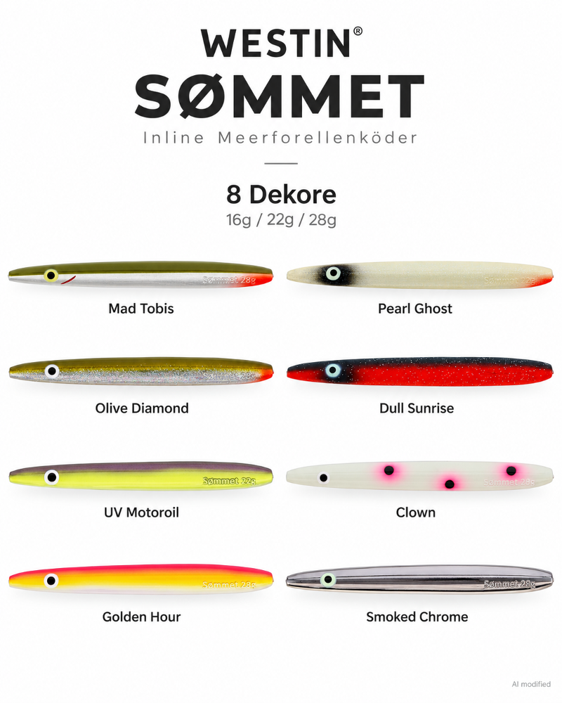 Westin SØMMET - Inline Seatrout Bait 16g - Dull Sunrise