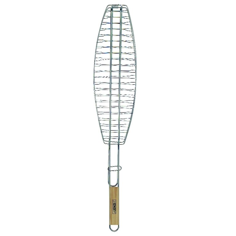 Jenzi Fischgriller groß mit Holzgriff