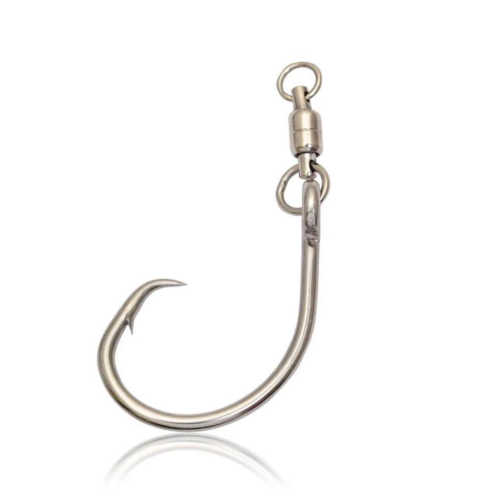 Mustad Demon Offset Circle Hook with Swivel - Size 6/0