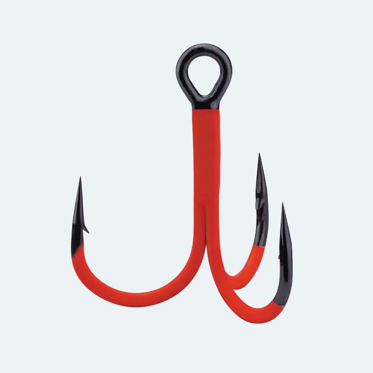 BKK SPEAR-21 UVO Treble Hooks Orange - Size 12
