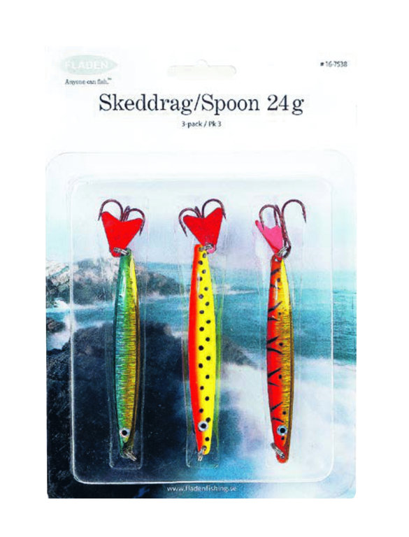 FLADEN Coast Seatrout Spoon Set 24g - 3-pcs.