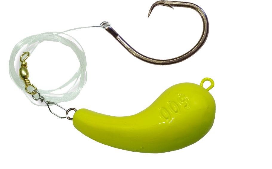 Eisele Sea-Fishing Halibut Rig Circle XXL 14/0 500g Kidney lead Yellow