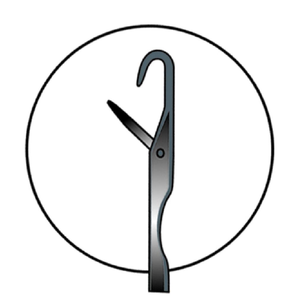 JENZI lugworm/bait needle 21cm with folding eyelet