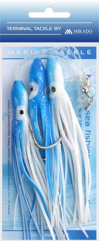 MIKADO Octopus Rig-Blau-Weiß10cm