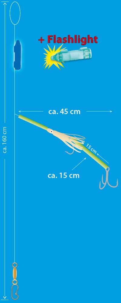 AQUANTIC Hake Rig without Flashlight
