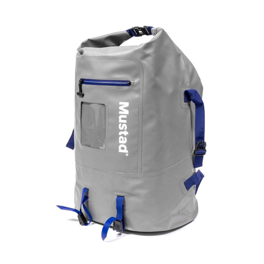 Mustad Daybreak Dry Roll-Up Backpack 40L – Waterproof backpack for adventures