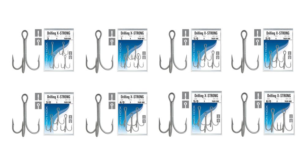 DEGA Nickel Treble Hook