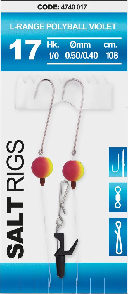 SPRO Salt Rig 17 - L-Range Polyball Violet - Größe 1