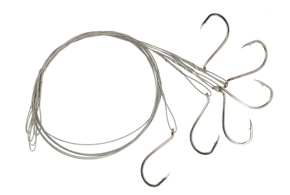 RAGOT Single Hook Trace - Steel leader with hook 1/0 - 18kg