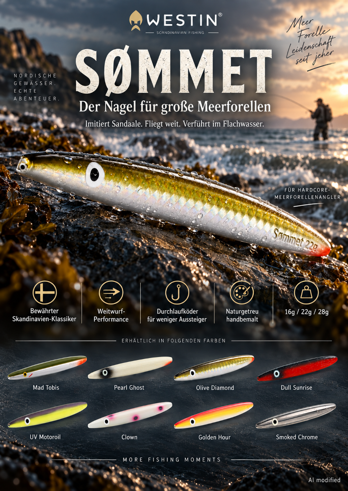 Westin SØMMET - Inline Seatrout Bait 16g - Dull Sunrise