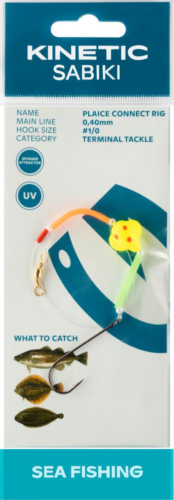 Kinetic Sabiki Plaice Connect 1/0 - Yellow