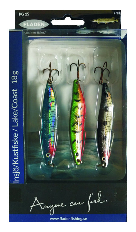 Fladen Nidingen Meerforellen-Blinker-Set - 3 Stück