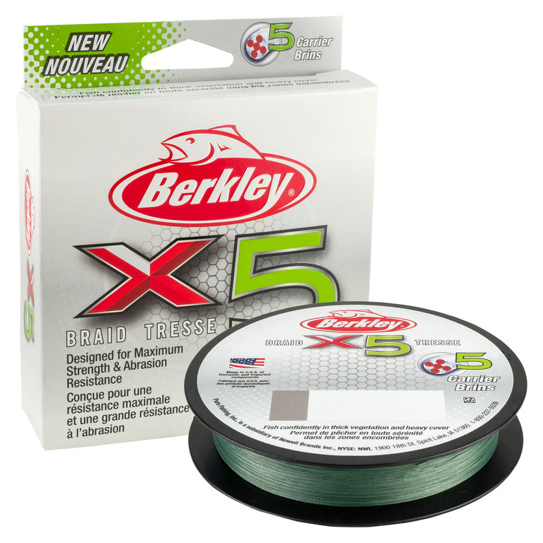 Berkley X5™ Braid 5-fach geflochtene Schnur-Crystal150m0,40m