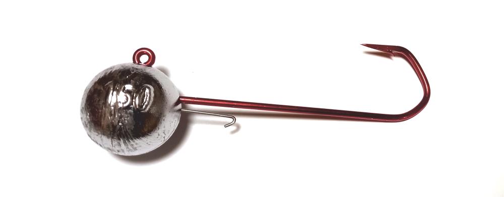 Rundkopf Jig mit Baitholder u. VMC 5150 Jighaken 12/0 - 400g
