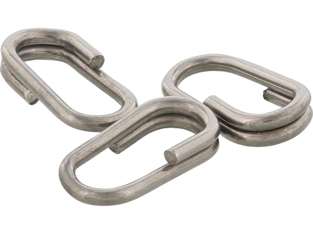 WESTIN Oval Split Rings black nickel Ø 6mm - 60lbs - 27kg