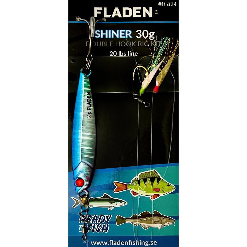 FLADEN Shiner 30g Double Hook Rig Kit - Blue
