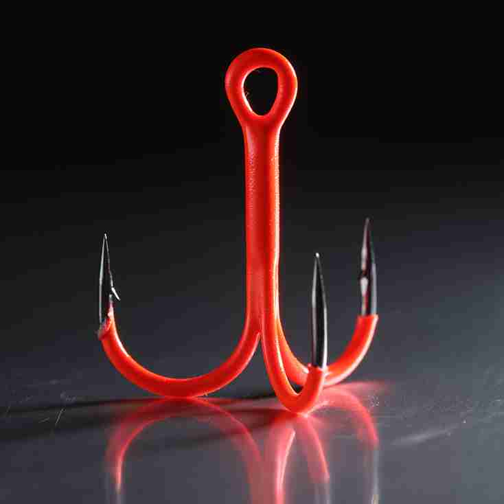 BKK SPEAR-21 UVO Treble Hooks Orange - Size 12