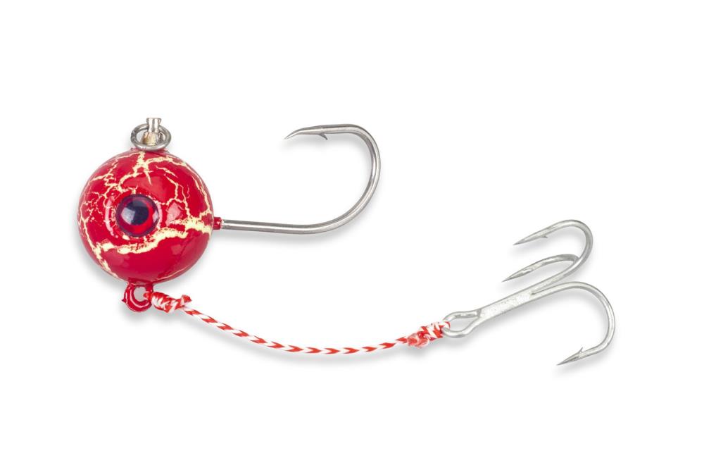 AQUANTIC Rotating Jighead Kit rot - Baitball 100g