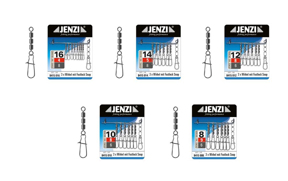 Jenzi High-Speed 3-fold swivel/ Egg-Snap