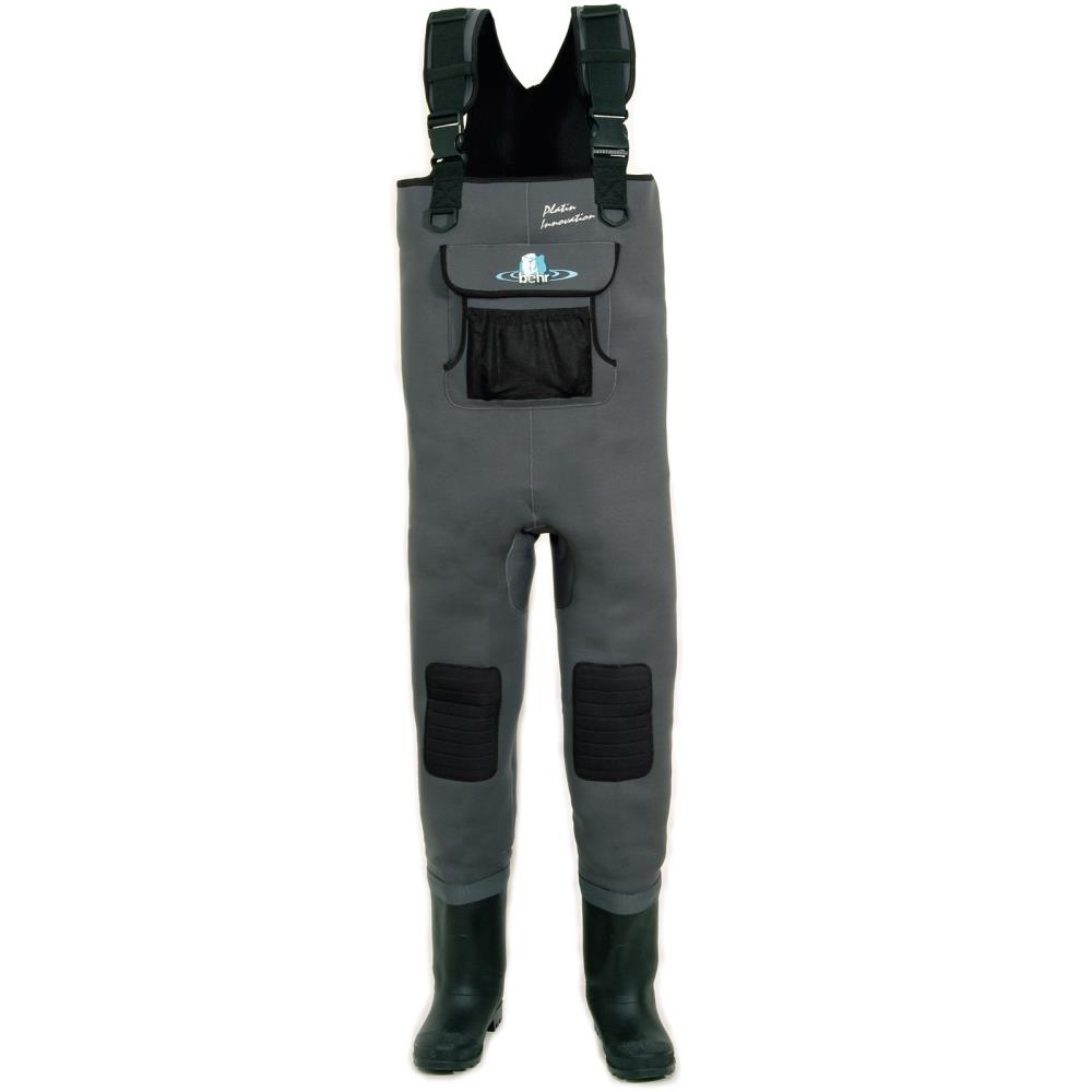 Behr neoprene waders 5mm - felt sole - grey