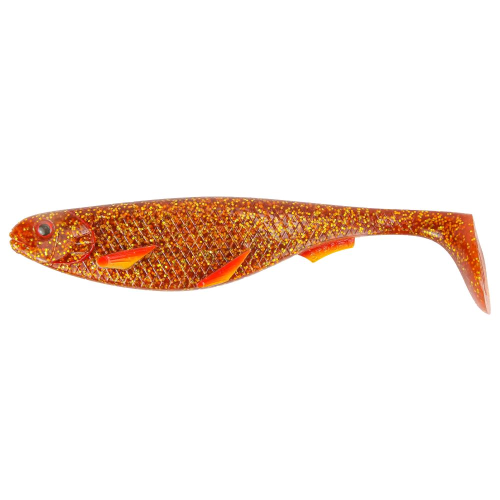 STROFT Predator Gummifische P-22 - 22cm - Motoroil Fire Fin