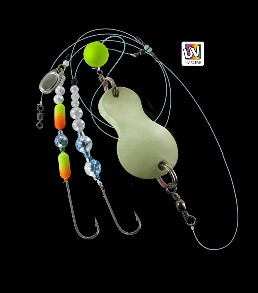 DEGA UV-active Flatfish Spoon 60g - fluo