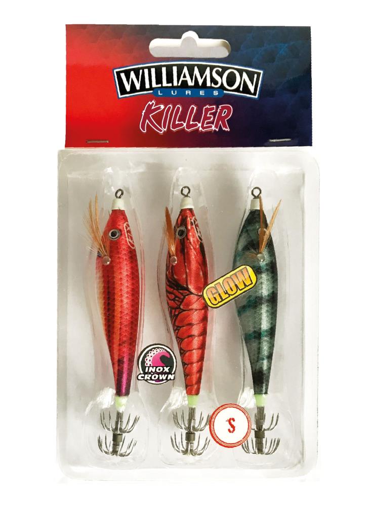 WILLIAMSON Killer Fish Kit - Squid Bait 3pc Set Size S