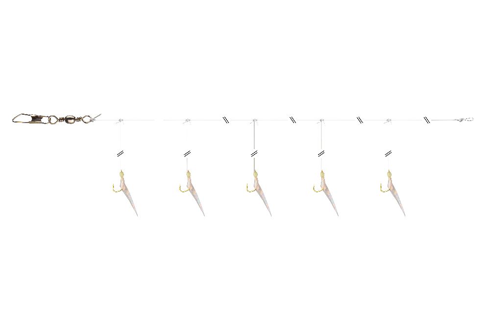 Daiwa Grandwave Herring-Rig Sabiki #10 - Glow