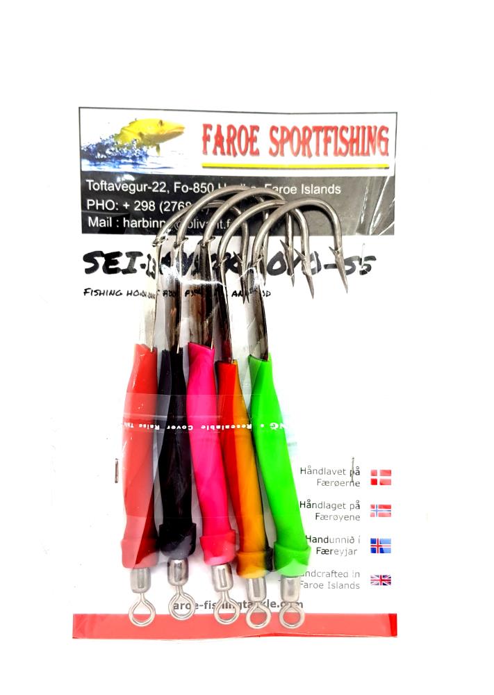 Faroe Sportfishing Rubber Eel Spoon Hook-Makk + Blinker 10/0