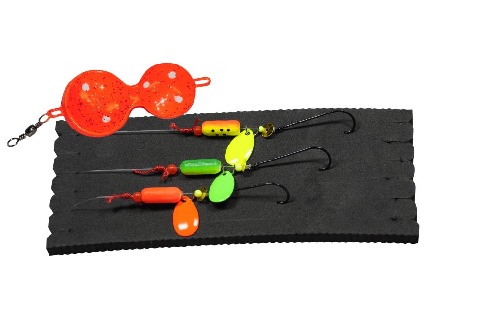 Eisele Sea-Fishing Flounder-Spoon-Vorfach 90g - Orange Sys. 2