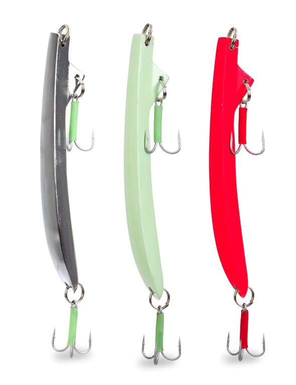 AQUANTIC Banana Pilk Steel Double Treble Pilker