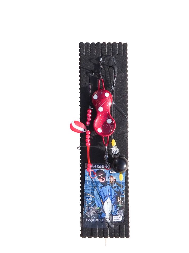 Dieter Eisele Flounder Doubletten-Lifter Serie B 30g - Weinrot