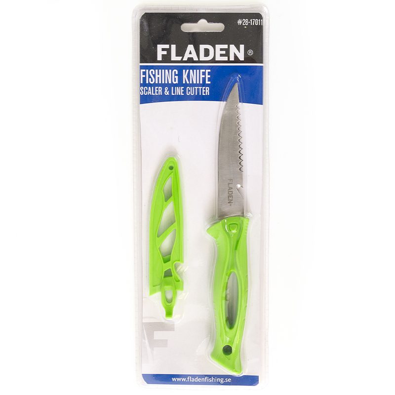 Fladen Fishing knife green blister