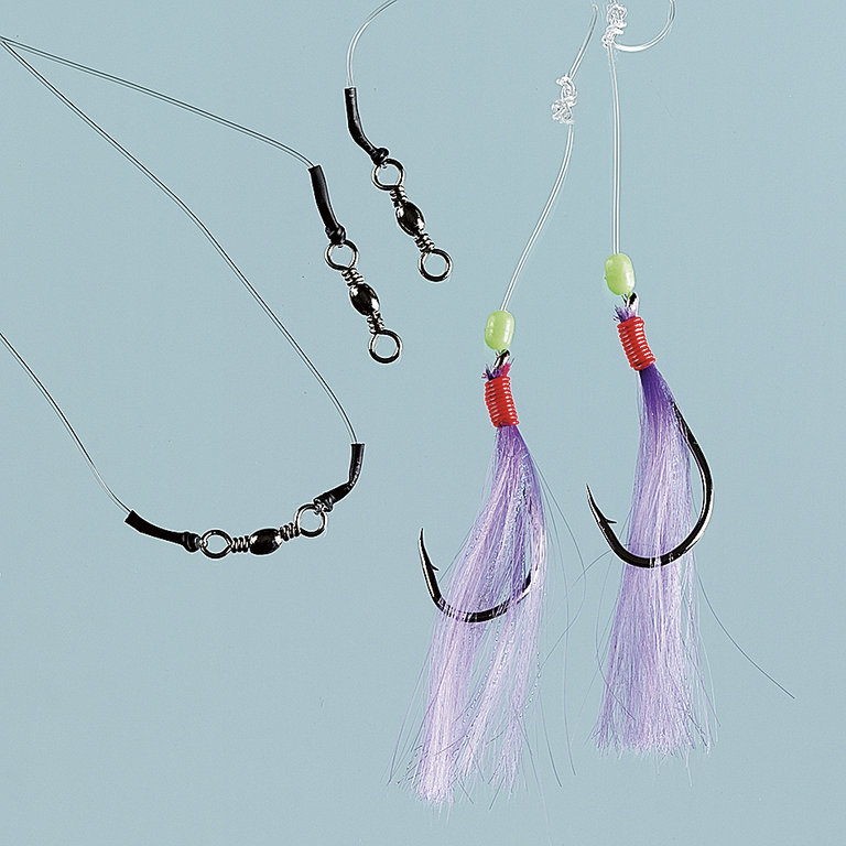 FLADEN Feathers for Big Cod - 2 Hooks Size 10/0