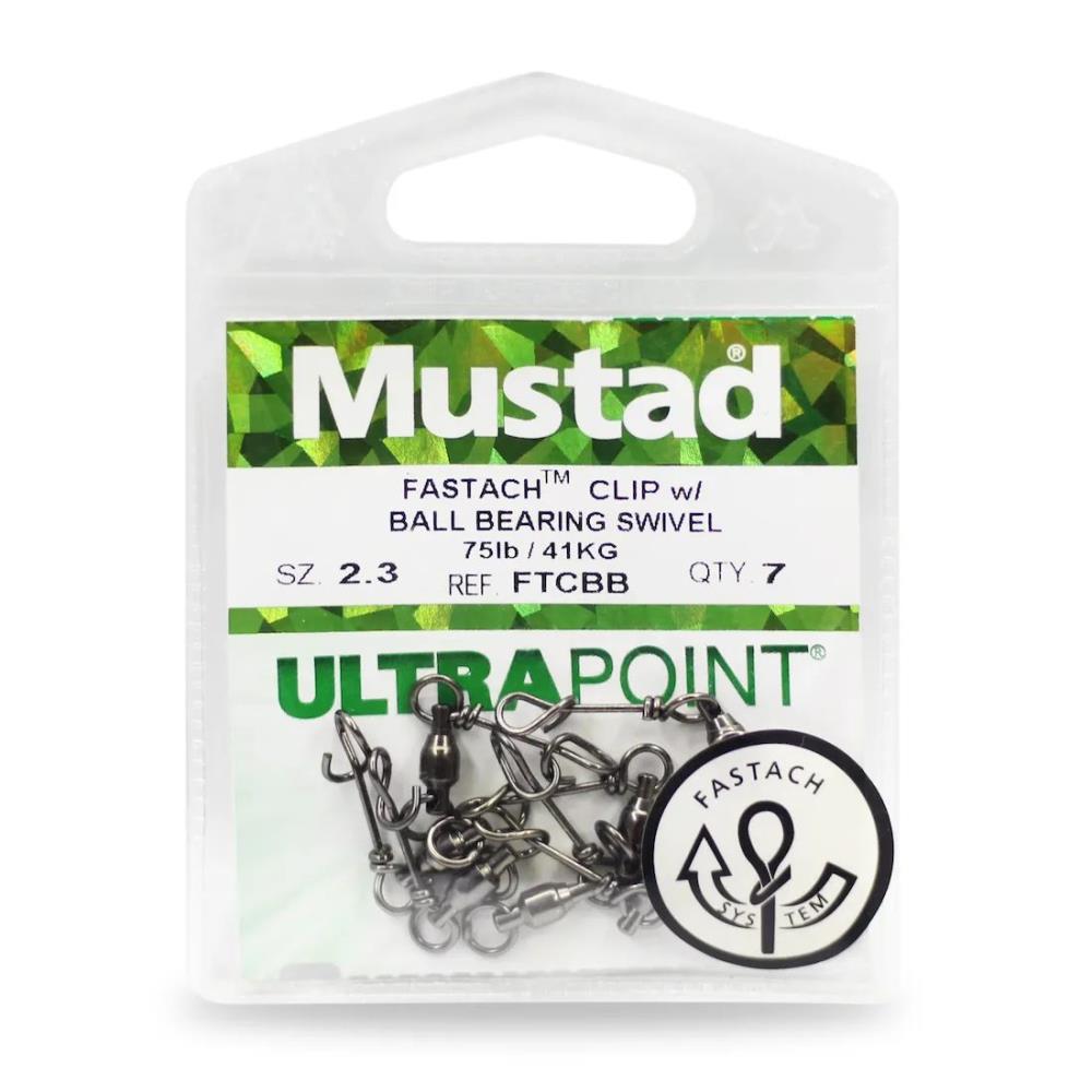 Mustad Fastach Clip with Ball Bearing Swivel