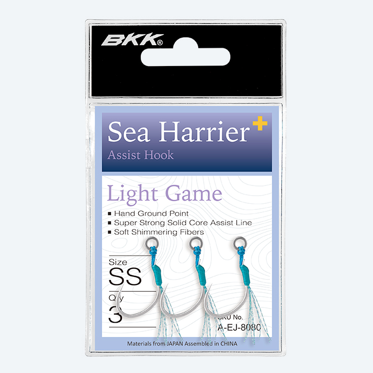 BKK Sea Harrier+ - Light Slow Jigging Single Assist Hooks - Size M