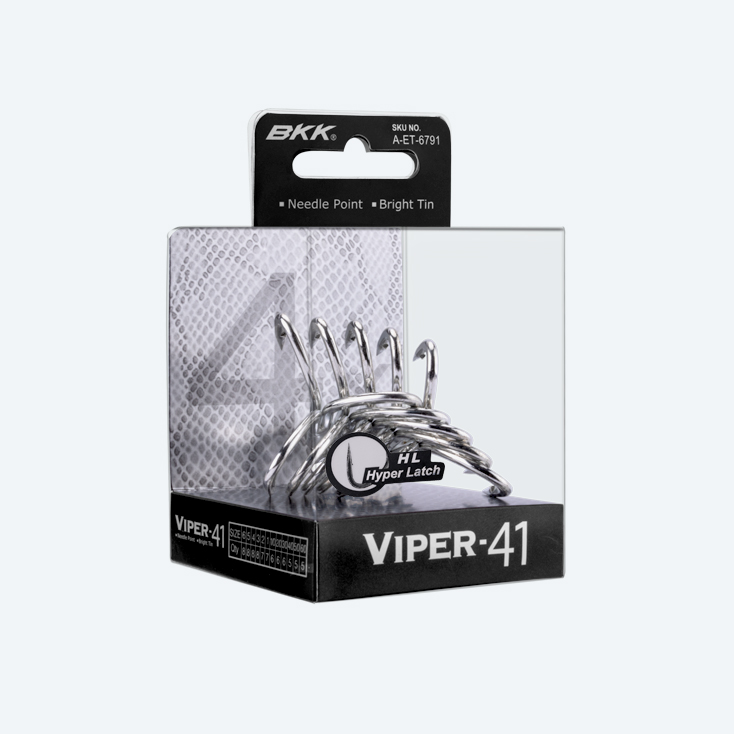 BKK VIPER-41 Treble Hooks - Drillinge - Größe 3/0