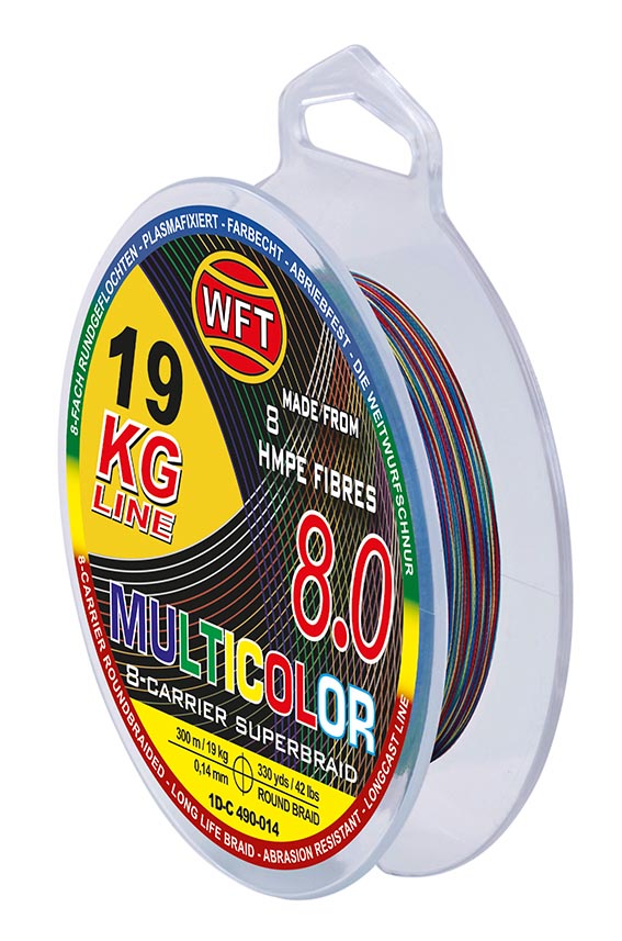 WFT KG 8.0 - Multicolor Line 0,14mm - 19kg - 300m