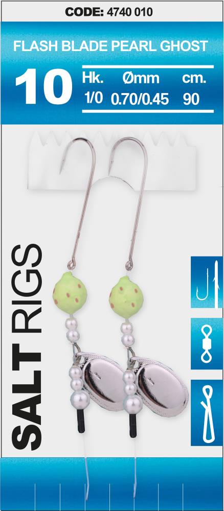 SPRO Salt Rig 10 - Flash Blade Pearl Ghost